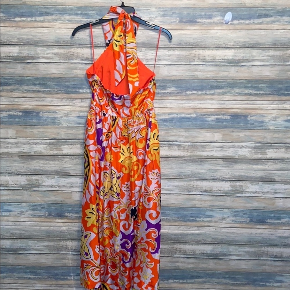 J.Crew silk sarong dress in painted paisley dress - Picture 7 of 8